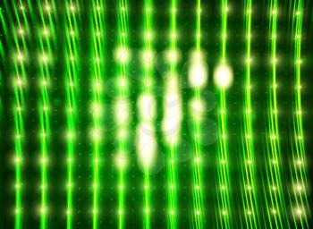 Glowing green led wall texture background