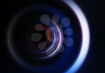Lens in detail abstract background