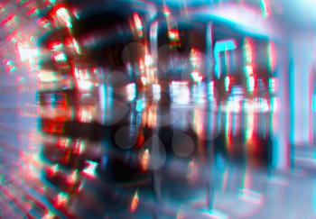 Cyberpunk neon street at night background