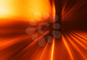 Diagonal orange teleportation blast background