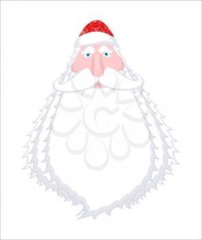 Ded Moroz- Russian Santa Claus. Santa of Russia -father Frost. Christmas old man in red cap. New Year fairy tale character. Xmas template
