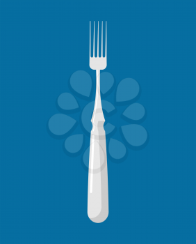fork isolated. Kitchen cutlery for eating. silverware
