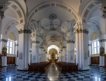 Odessa, Ukraine - 10.11.2018. Assumption of the Blessed Virgin Mary Cathedral in Odessa. A religious building belonging to the Catholic Church