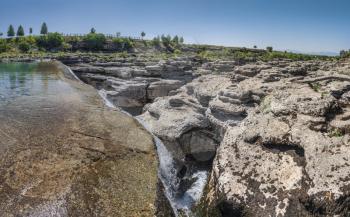 Panoramic View of Niagara Falls on the Cievna river in Montenegro