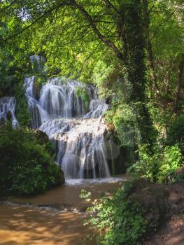 Krushuna waterfalls in northern Bulgaria near a village of Krushuna, Letnitsa.
