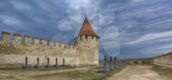 Old historic Fortress on the banks of the Dniester River, Bender city, Transnistria, Moldova