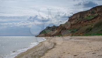Grigoryevka, Ukraine - 05.09.2019. Shore of the Black Sea near the village of Grigoryevka in Odessa region of Odessa, Ukraine