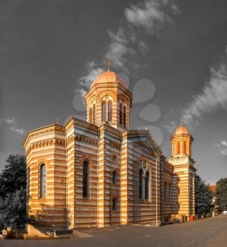 Constanta, Romania – 07.09.2019. The Cathedral of Saints Peter and Paul in Constanta on the Romanian Black Sea Resort