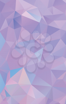 Shades of lilac abstract polygonal geometric background -- low poly. Vector illustration