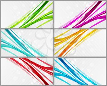 Vector illustration Abstract coplor lines banner