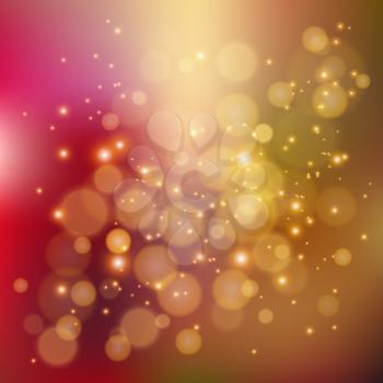 Colorful background with defocused lights - eps10 vector