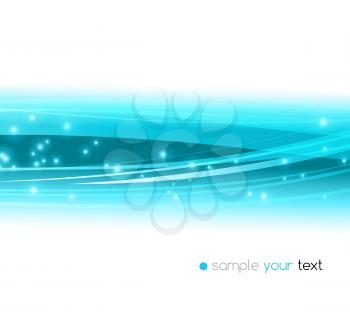 Abstract blue vector template background. EPS 10