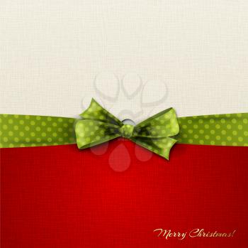 Greeting card with  bow