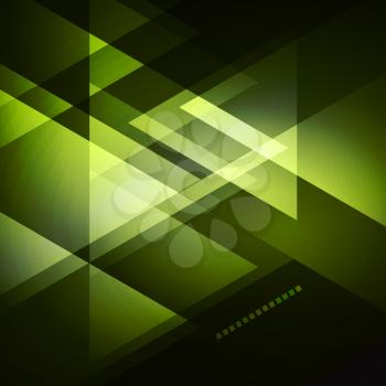 Elegant Geometric Green Background  Vector Illustration For Business Brochure