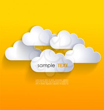 Vector illustration Network template clouds EPS 10