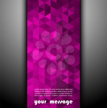 Abstract template background with triangle shapes. Vector illustration