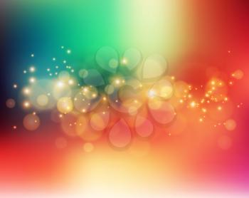  Vector Abstract holiday light background with bokeh