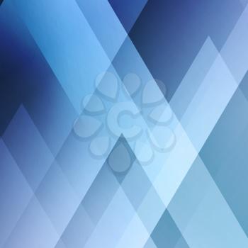 Abstract light background. Blue triangle pattern. Blue triangular background