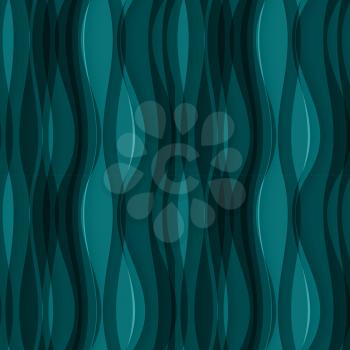 Vector Blue seamless Wavy background texture.