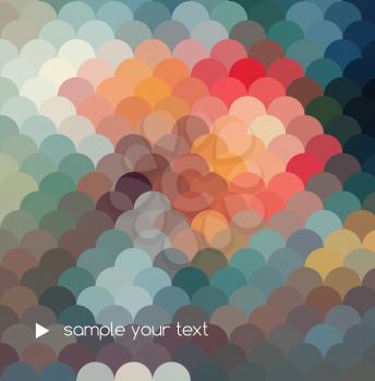 Abstract colorful  geometric background. Vector illustration