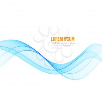 Vector Abstract curved lines background. Template brochure design