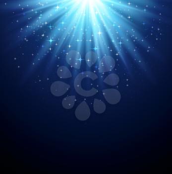 Vector illustration Abstract  magic light backgroud with star