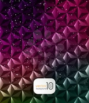 Abstract geometric polygonal shiny background for cover, poster, web design