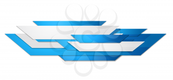 Abstract blue and white motion technology design. Vector corporate background