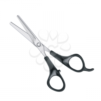 Hair dressing scissors isolated on white background