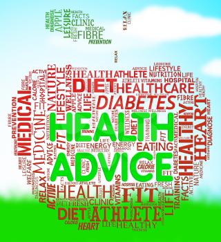 Health Advice Meaning Wellbeing Guidance And Advisory