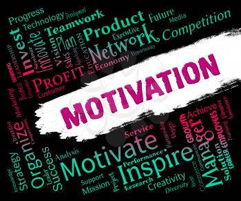 Motivation Word Representing Do It Now And Inspire