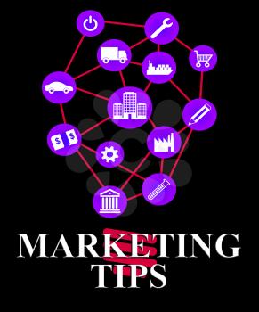 Marketing Tips Showing EMarketing Advice And Promotions