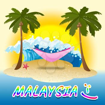 Malaysia Holiday Showing Kuala Lumpur And Beaches