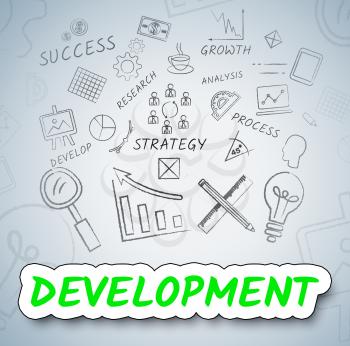 Development Icons Meaning Growth Progress And Evolution