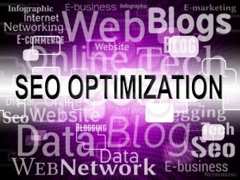 Seo Optimization Indicating Search Engines And Online