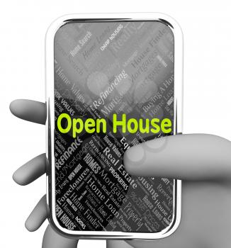 Open House Property Representing Web Site And Selling