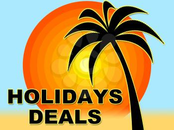 Holiday Deals Representing Save Getaway And Promotional
