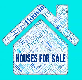 Houses For Sale Representing On Market And Selling