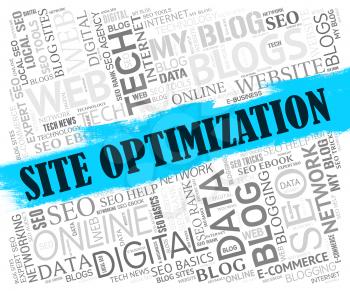 Site Optimization Showing Optimize Search And Online