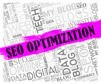 Seo Optimization Representing Search Engine And Websites