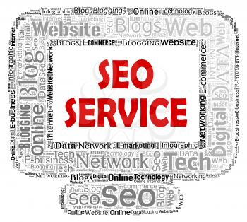 Seo Service Indicating Web Site And Computer