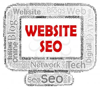 Website Seo Representing Search Engine And Sem