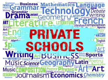 Private Schools Indicating Non Government And Studying