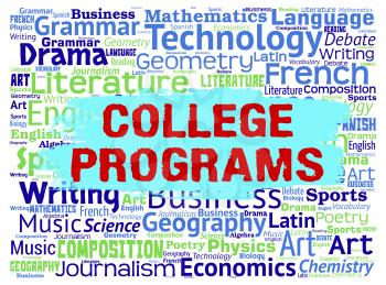 College Programs Indicating Word Schooling And Studying