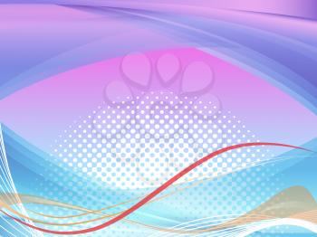 Wavy Background Showing Squiggles And Curves Pattern
