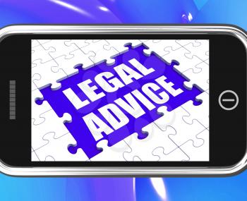 Legal Advice Tablet Showing Expert Or Lawyer Assistance Online