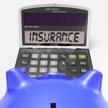 Insurance Calculator Showing Protection Through Secure Policy
