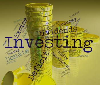 Investing Word Showing Return On Investment And Growth Portfolio 