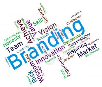 Branding Words Representing Company Identity And Purchase 