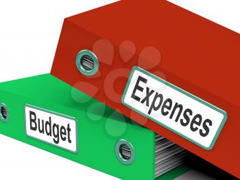 Budget Expenses Folders Meaning Business Finances And Budgeting